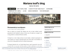 Tablet Screenshot of marianaiosif.wordpress.com