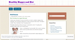 Desktop Screenshot of healthyhappyandhot.wordpress.com