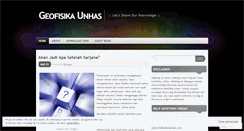 Desktop Screenshot of geofisikaunhas.wordpress.com