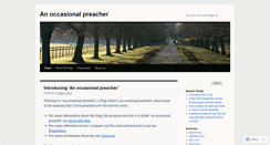 Desktop Screenshot of anoccasionalpreacher.wordpress.com