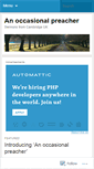 Mobile Screenshot of anoccasionalpreacher.wordpress.com