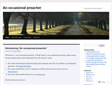 Tablet Screenshot of anoccasionalpreacher.wordpress.com