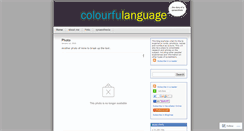 Desktop Screenshot of colourfulanguage.wordpress.com