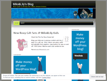 Tablet Screenshot of miloandlily.wordpress.com