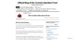 Desktop Screenshot of crochetliberationfront.wordpress.com