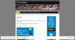 Desktop Screenshot of luxsports.wordpress.com