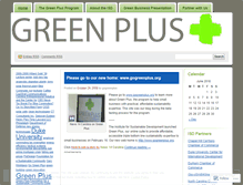 Tablet Screenshot of gogreenplus.wordpress.com