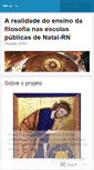 Mobile Screenshot of filosofiaufrn.wordpress.com