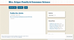 Desktop Screenshot of mrsgrigar.wordpress.com