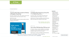 Desktop Screenshot of eftimes.wordpress.com