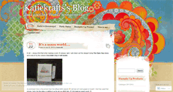 Desktop Screenshot of katiekrafts.wordpress.com