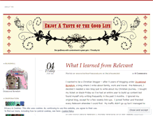 Tablet Screenshot of enjoyatasteofthegoodlife.wordpress.com