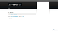 Desktop Screenshot of amymarden.wordpress.com