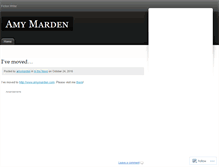 Tablet Screenshot of amymarden.wordpress.com