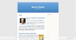 Desktop Screenshot of gavinhoole.wordpress.com