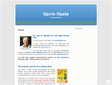 Tablet Screenshot of gavinhoole.wordpress.com