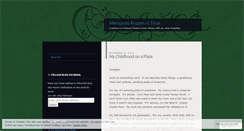 Desktop Screenshot of memoriesfrozenintime.wordpress.com