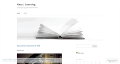 Desktop Screenshot of haaslearning.wordpress.com