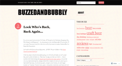 Desktop Screenshot of buzzedandbubbly.wordpress.com