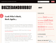 Tablet Screenshot of buzzedandbubbly.wordpress.com