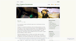 Desktop Screenshot of dogvsandwich.wordpress.com