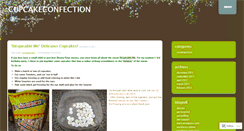 Desktop Screenshot of cupcakeconfection.wordpress.com