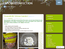 Tablet Screenshot of cupcakeconfection.wordpress.com