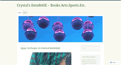 Desktop Screenshot of crystalsdatabase.wordpress.com
