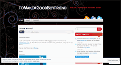 Desktop Screenshot of idmakeagoodboyfriend.wordpress.com