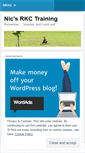 Mobile Screenshot of nicsrkctraining.wordpress.com