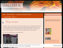 Tablet Screenshot of galleryk.wordpress.com