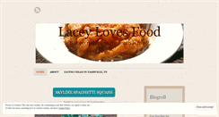 Desktop Screenshot of laceylovesfood.wordpress.com