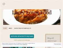 Tablet Screenshot of laceylovesfood.wordpress.com