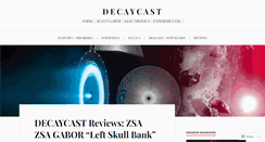 Desktop Screenshot of decaycast.wordpress.com