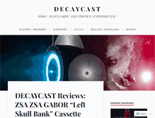 Tablet Screenshot of decaycast.wordpress.com