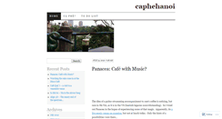 Desktop Screenshot of caphehanoi.wordpress.com