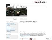 Tablet Screenshot of caphehanoi.wordpress.com