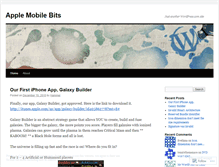 Tablet Screenshot of mobpple.wordpress.com