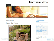 Tablet Screenshot of knowyourgay.wordpress.com