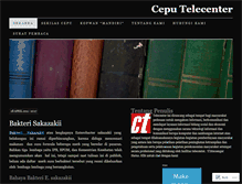 Tablet Screenshot of ceputelecenter.wordpress.com