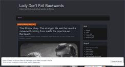 Desktop Screenshot of ladydontfallbackwards.wordpress.com