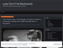 Tablet Screenshot of ladydontfallbackwards.wordpress.com