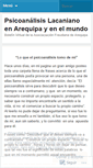 Mobile Screenshot of lacanianosarequipa.wordpress.com