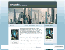 Tablet Screenshot of dystopiandaze.wordpress.com