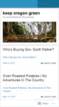Mobile Screenshot of keeporegongreen.wordpress.com