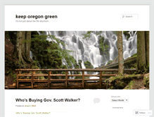 Tablet Screenshot of keeporegongreen.wordpress.com