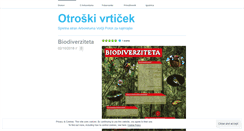 Desktop Screenshot of otroskivrticek.wordpress.com