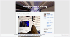Desktop Screenshot of boffoyuxdudes.wordpress.com