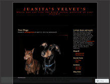 Tablet Screenshot of juanitasvelvets.wordpress.com