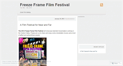 Desktop Screenshot of freezeframefestival.wordpress.com